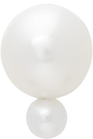 Gold Pearl Babylon Deux Earring | SSENSE