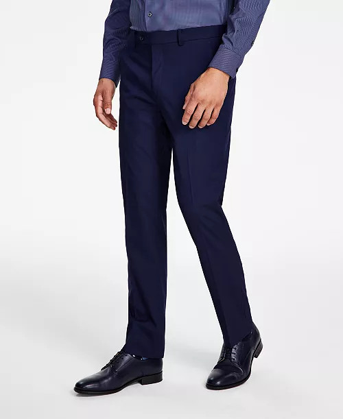 Alfani Men's Slim-Fit Stretch Solid Suit Pants, Created for Macy's  - Macy's | Macy's