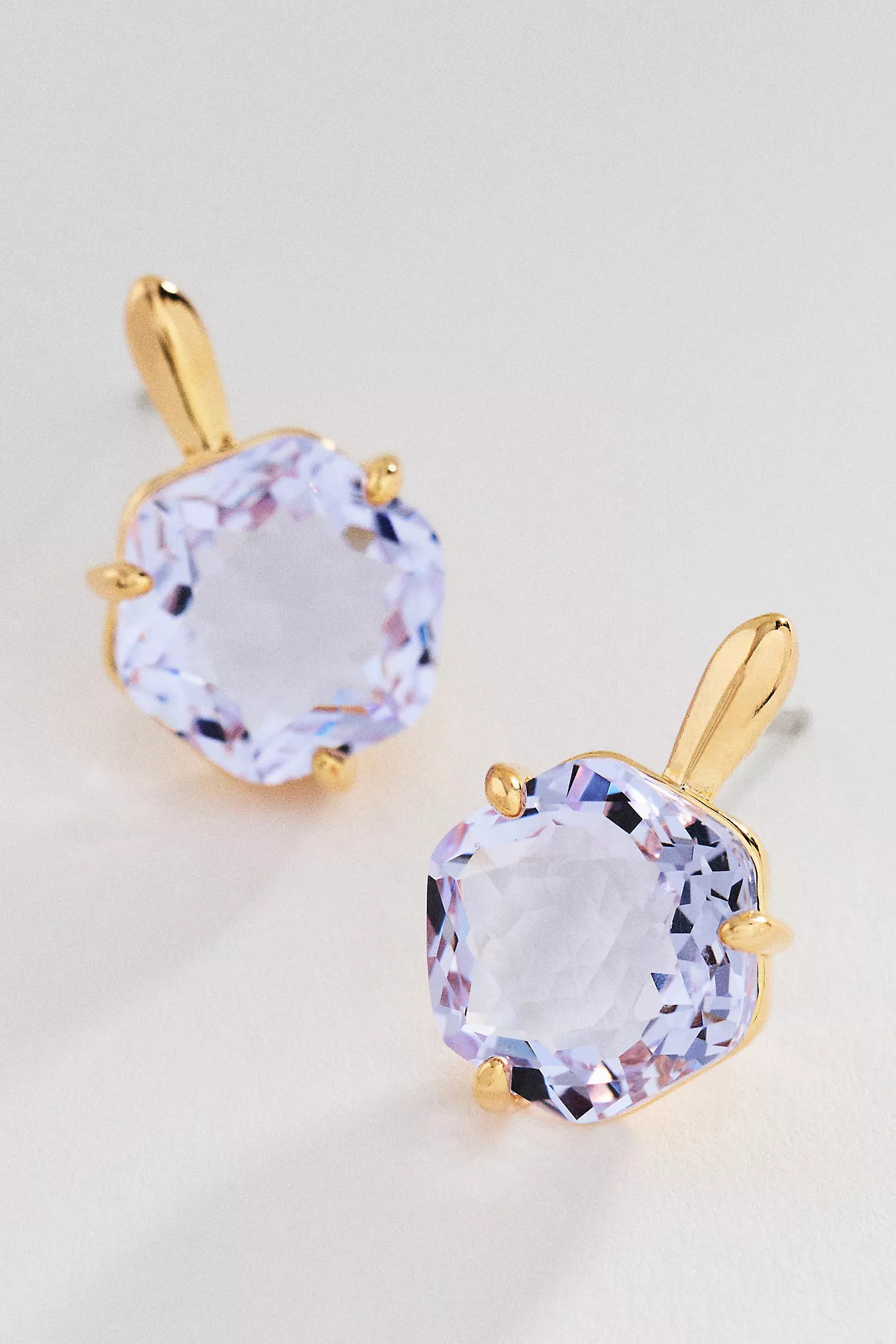 Hexagon Stone Post Earrings | Anthropologie (US)