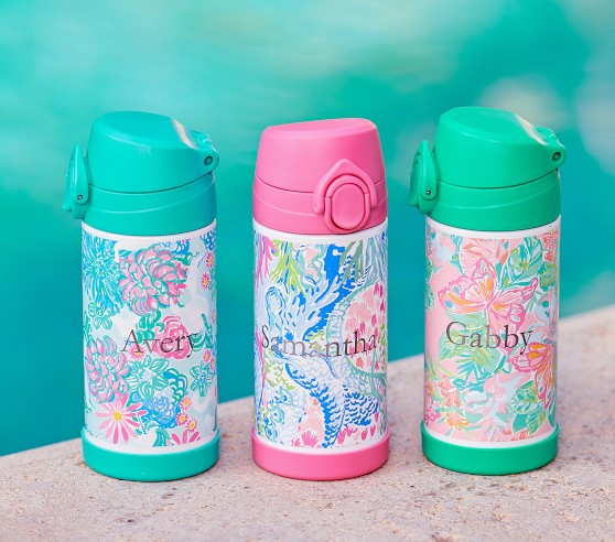Mackenzie Lilly Pulitzer Unicorn In Bloom Water Bottle | Pottery Barn Kids