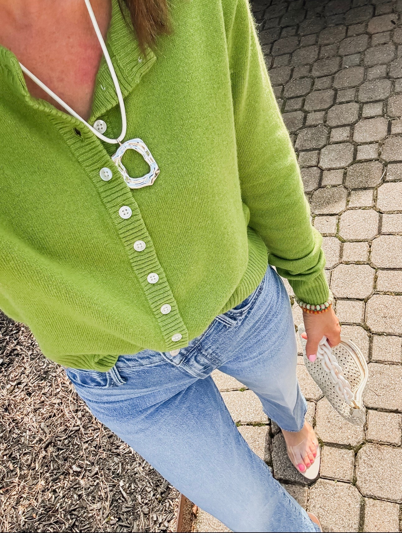 Spring must have style. The modern straight leg denim that goes with everything in a perfect mid to light wash. 
True size 25 in regular length. 
XS sweater 
Clear flats tts  

#LTKmomlife #LTKOver40 #LTKootd
