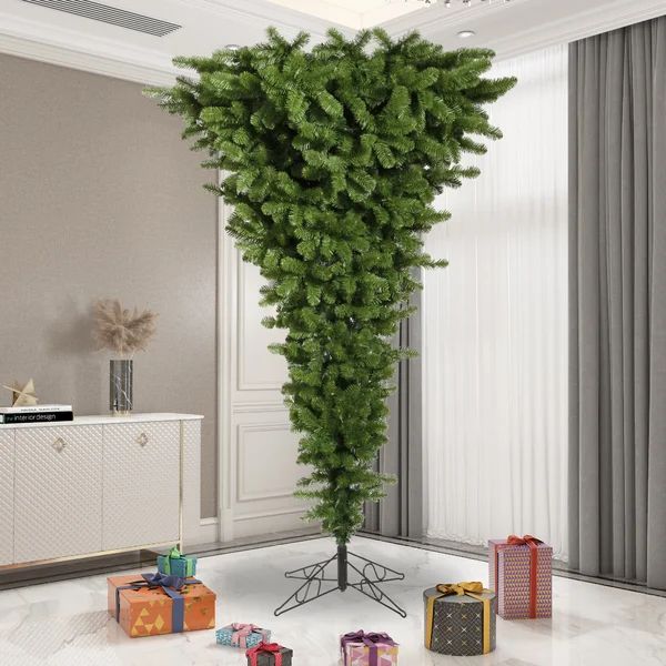 Unside Down 9' Green Artificial Christmas TreeSee More by The Holiday Aisle®Rated 5 out of 5 sta... | Wayfair North America