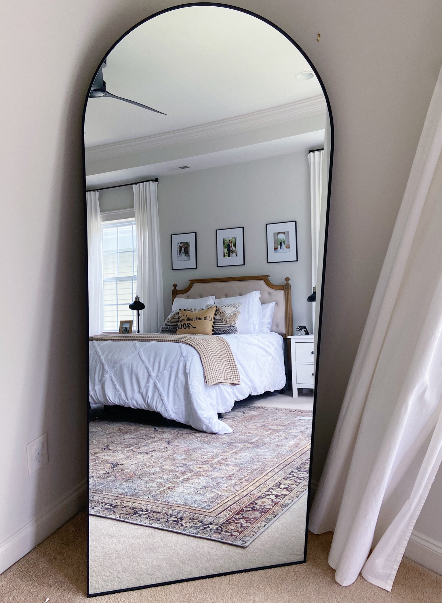 My full length mirror is on sale! I have loved it. Also linking some of our bedroom decor. | throw pillow | Walmart home decor | picture frames 

#LTKFind #LTKhome #LTKsalealert