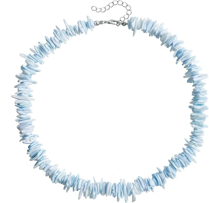 Dreuyet Puka Shell Necklace for Men Women Bohemian Handmade Natural White Colorful Irregular Shel... | Amazon (US)