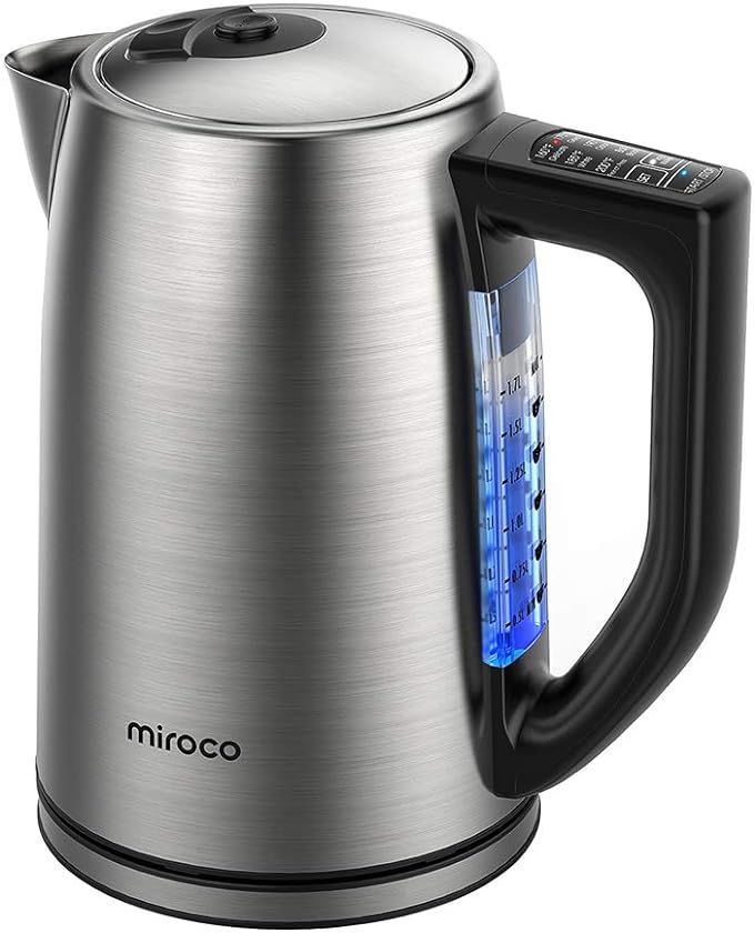 Miroco Electric Kettle Temperature Control Stainless Steel 1.7 L Tea Kettle, BPA-Free Hot Water B... | Amazon (US)