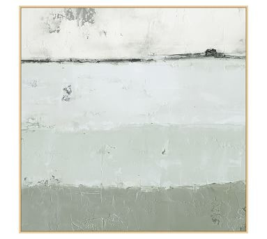 Out to Sea Framed Canvas Print - Sage | Pottery Barn (US)