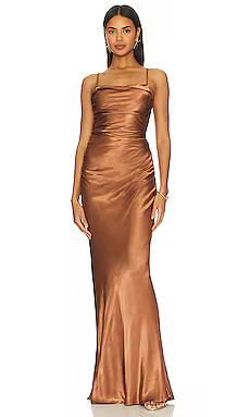 La Lune Ruched Backless Slip Dress
                    
                    Shona Joy | Revolve Clothing (Global)