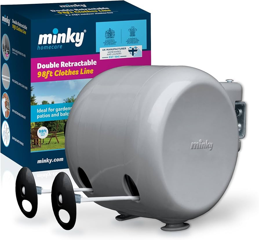 Minky Homecare VT21200105 Heavy Duty PVC Coated Energy and Space Saving Removable Laundry Drying ... | Amazon (US)