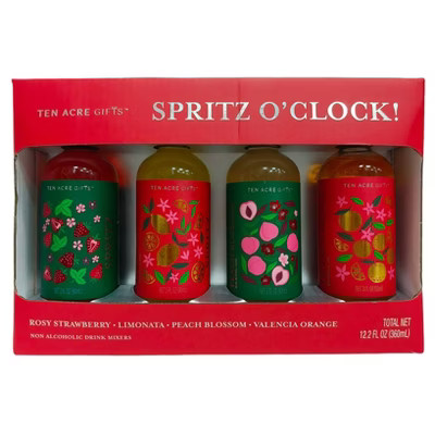 Ten Acres Gifts Spritz O'Clock Mixer Set - 4pk/3 fl oz | Target