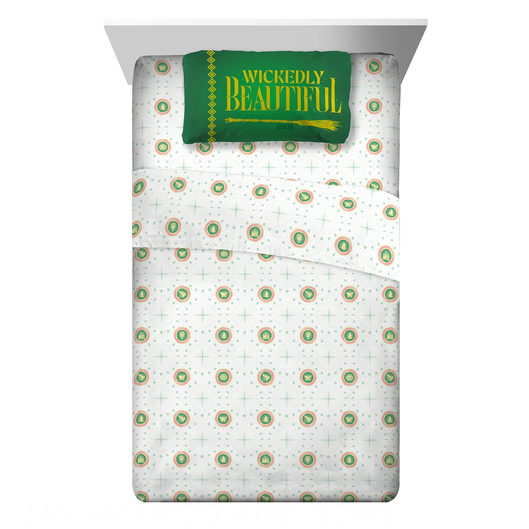 Wicked Kids 3 Piece White Sheet Set, Twin - Walmart.com | Walmart (US)