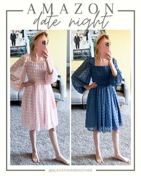 Swiss dot dresses in two different colors - wearing size small, fits tts. Fits better with a push up bra personally as a true xs dress typical wearer.

Left: pink Swiss dot dress in small
Right: blue Swiss dot dress in small 

Can be dressed up or down! 

Amazon prime day, amazon style, petite hourglass figure, amazon dresses, summer dresses

#LTKsalealert #LTKxPrimeDay #LTKSeasonal