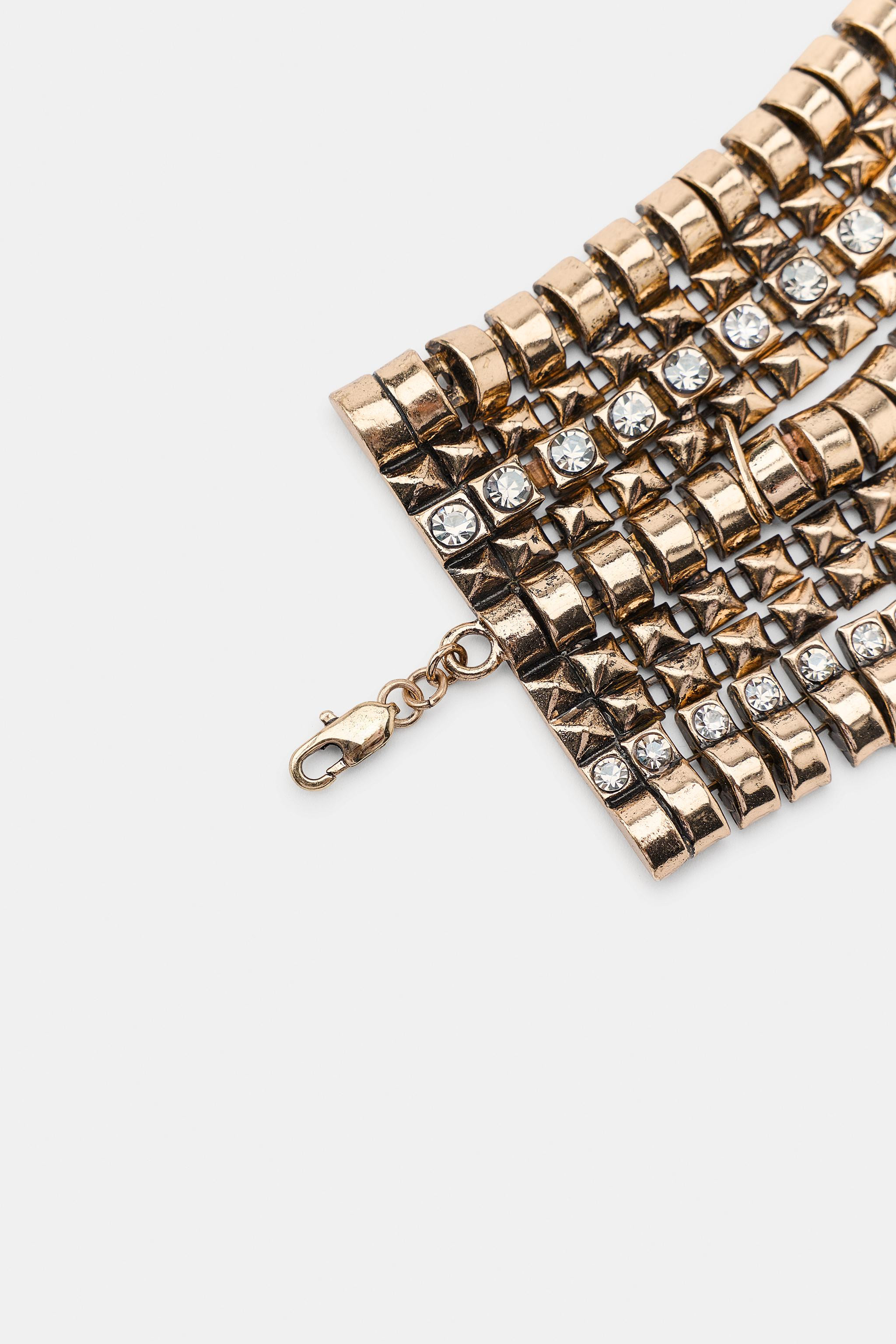 SPARKLY METAL CHOKER NECKLACE | Zara US