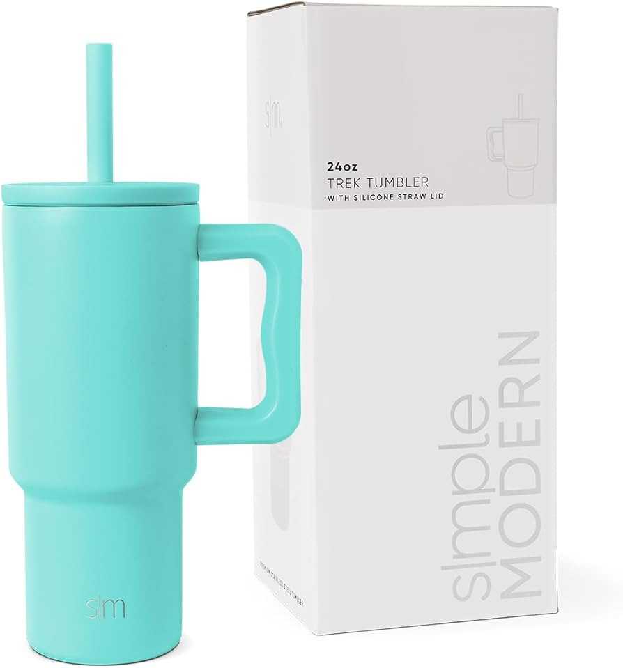 Simple Modern Kids 24 oz Tumbler with Handle and Silicone Straw Lid | Spill Proof and Leak Resist... | Amazon (US)