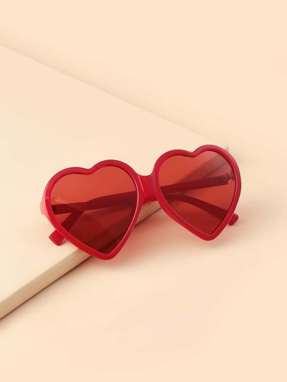 Heart Frame Fashion Glasses | SHEIN