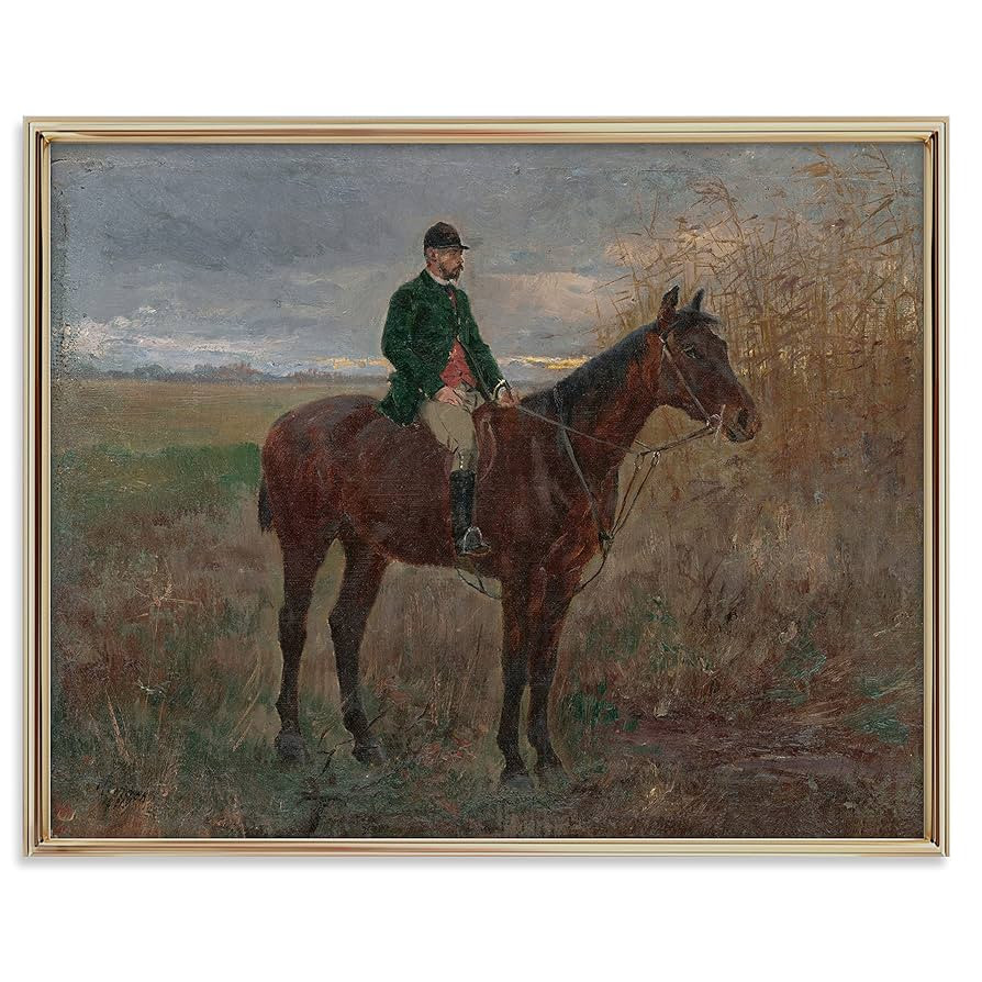 Equestrian Wall Decor - Horse Art Print for Home Decor - Antique Horse Riding Wall Artwork Decora... | Amazon (US)