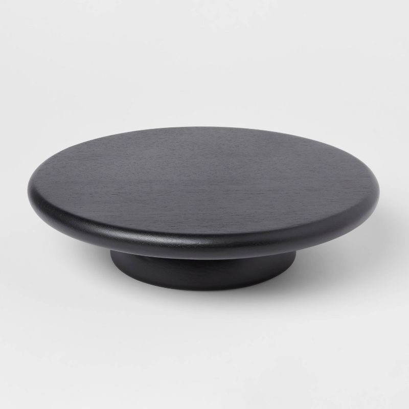 10.9&#34; Acacia Modern Cake Stand Black - Threshold&#8482; | Target