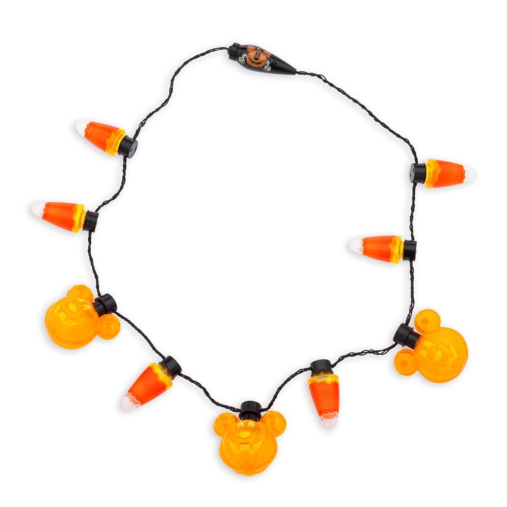 Mickey Mouse Jack-o'-Lantern Halloween Glow Necklace | Disney Store