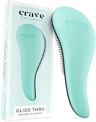 Crave Naturals Glide Thru Detangling Brush for Adults & Kids Hair - Detangler Comb & Hair Brush f... | Amazon (US)