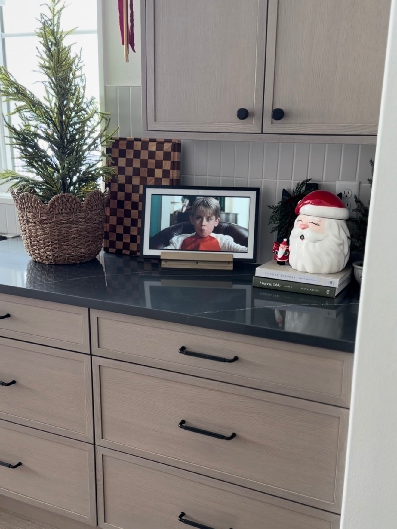 Our echo show is on deal for cyber Monday! I put it on this brass cookbook stand, which is on sale and under $15 today!

#LTKSaleAlert #LTKCyberWeek #LTKHoliday