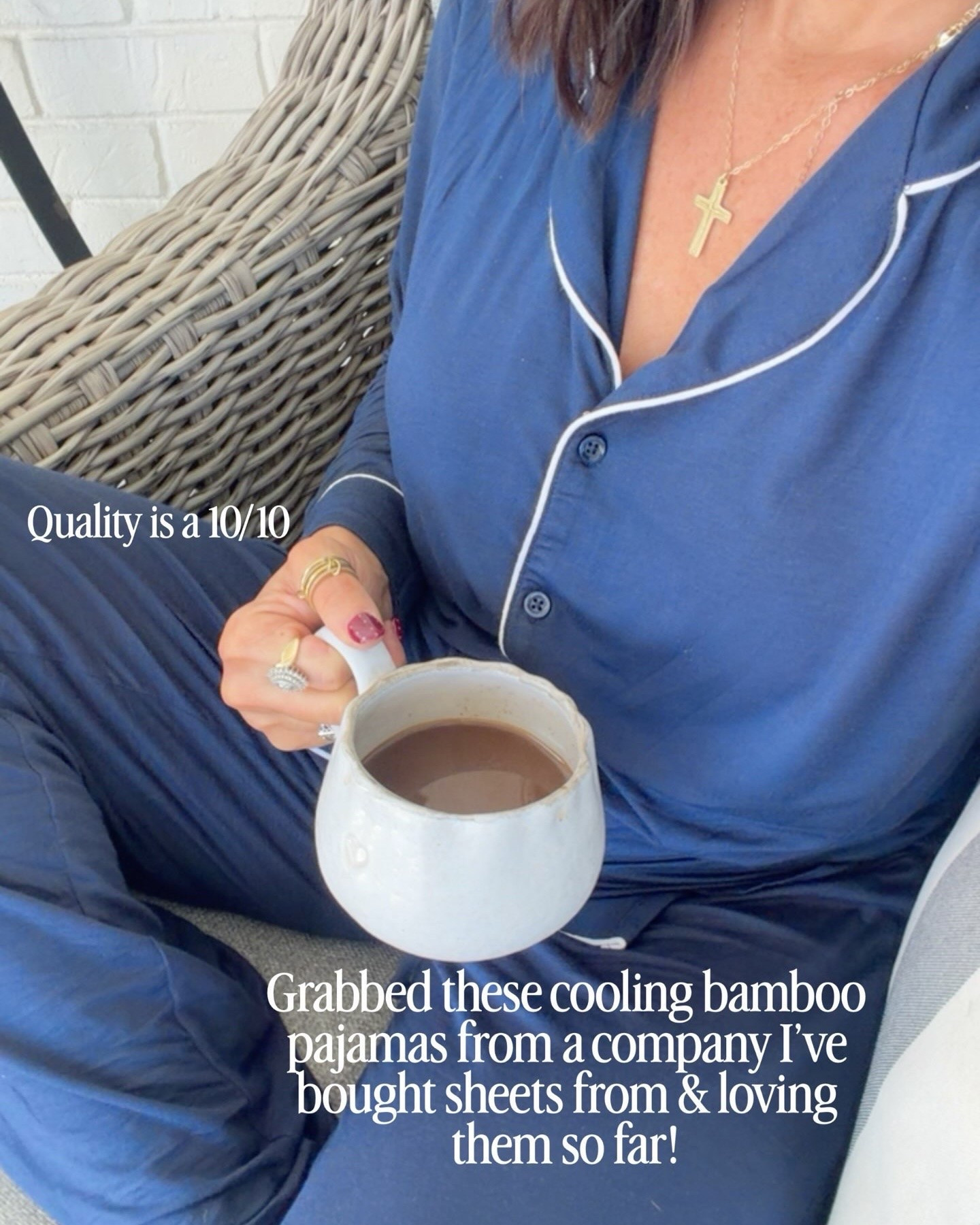 These pajamas are SO good 🤍💙 the quality is honestly a 10/10 and i love the way they feel! Love the soft bamboo material for cozy nights at home! 🫶🏻

#PajamaSet #BambooPajamas #CozyAtHome #LoungeWear #PajamaLovers #AffordableFinds #ComfyStyle #LTKCreator #LTKStyle #LTKFinds