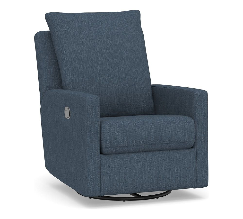 Ayden Square Arm Swivel Recliner | Pottery Barn (US)