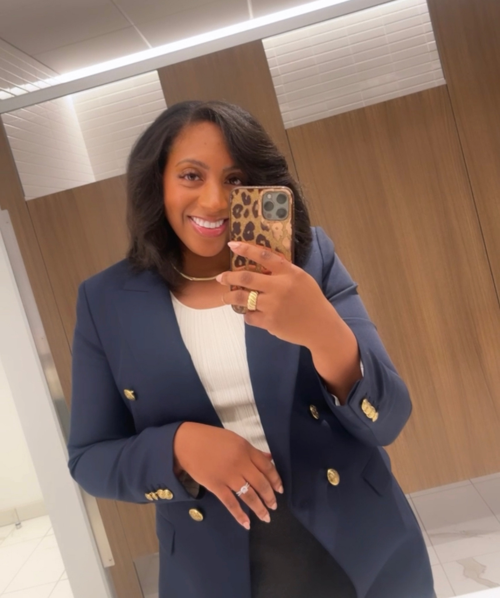 Headshot ready! The blazer is splurge worthy. So cute paired professionally, dressed down, or with a beautiful date night dress. The quality is unmatched! Also linking the super soft ribbed tee. 

#LTKworkwear #LTKmidsize #LTKstyletip