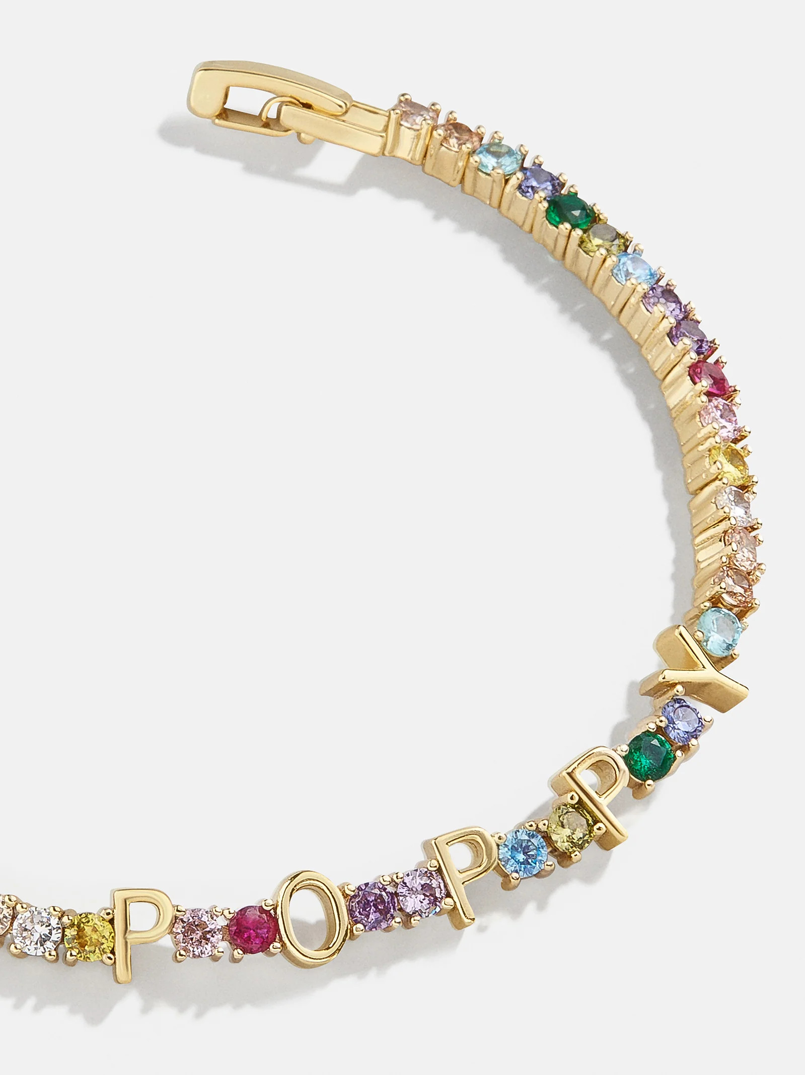 Custom Tennis Bracelet - Gold/Multi | BaubleBar