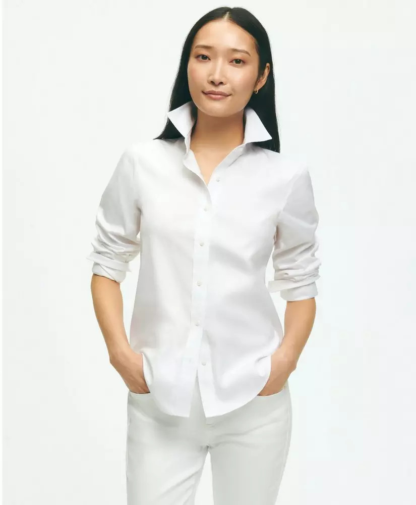 Classic-Fit Non-Iron Stretch Supima® Cotton Dress Shirt | Brooks Brothers