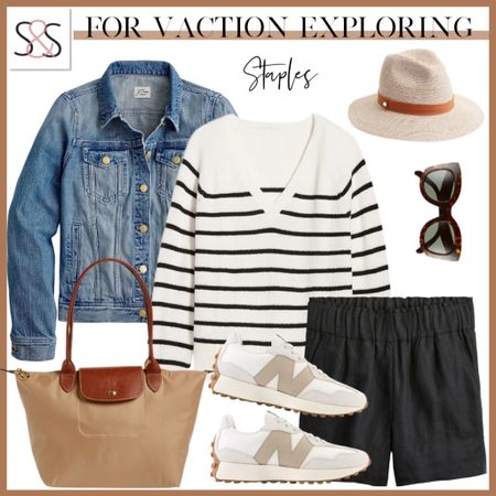 This striped v neck top is perfect this fall for weekend excursions or travel. These shoes are so comfortable!

#LTKSeasonal #LTKstyletip #LTKtravel