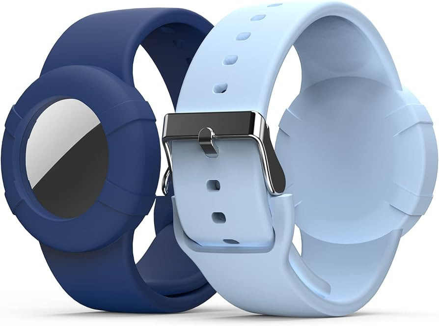 Air Tag Bracelet For Kids(2 Pack), Soft Silicone Air Tag Wristband Kids, Lightweight GPS Tracker ... | Amazon (US)