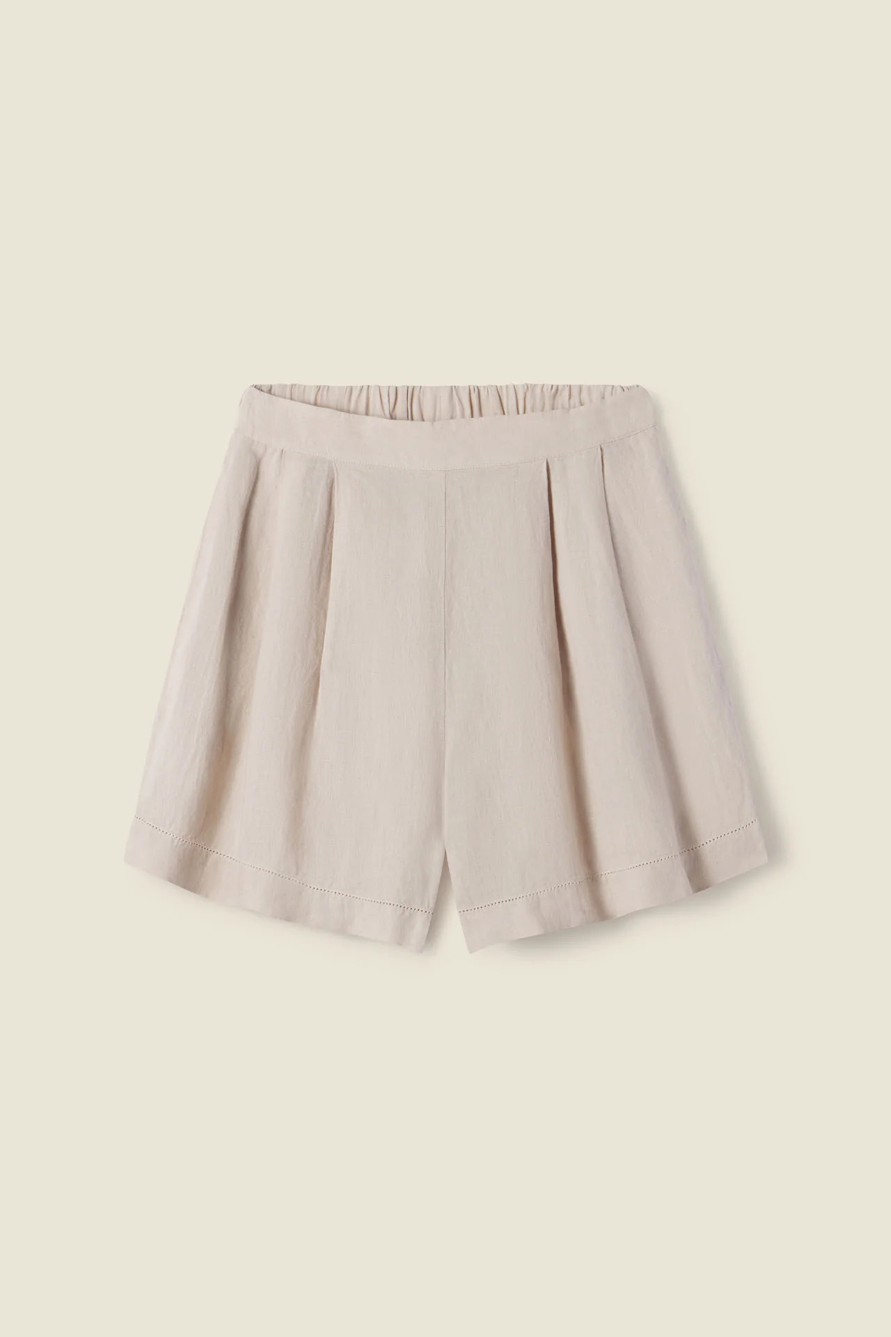 Everett Short Flax Linen | TROVATA