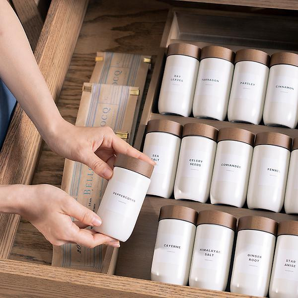 Marie Kondo Spice Bottle Labels Pkg/72 | The Container Store