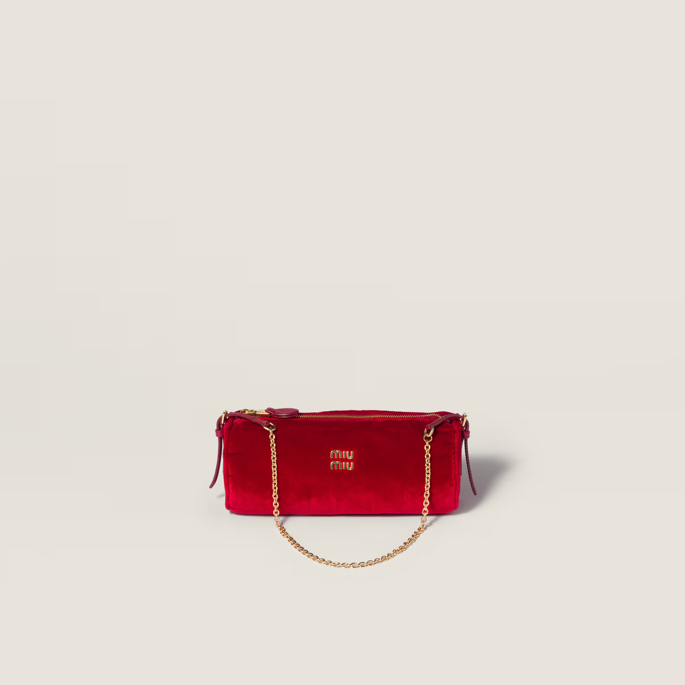 Red Velvet Pouch | Miu Miu | Miu Miu US