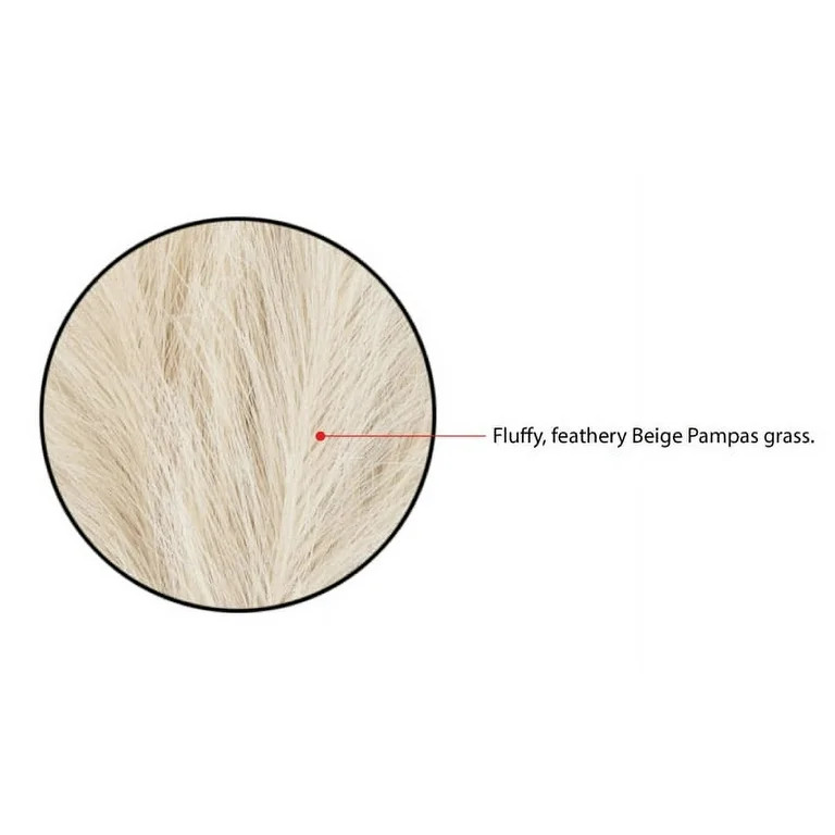 Better Homes & Gardens 14" Artificial Pampas in White Rounded Ceramic Vase | Walmart (US)