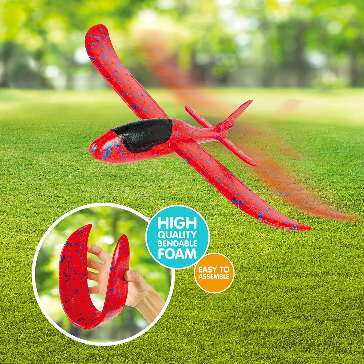 Play Day Glider Plane – 15" Wingspan, Highly Durable Toy Aircraft for Kids | Walmart (US)