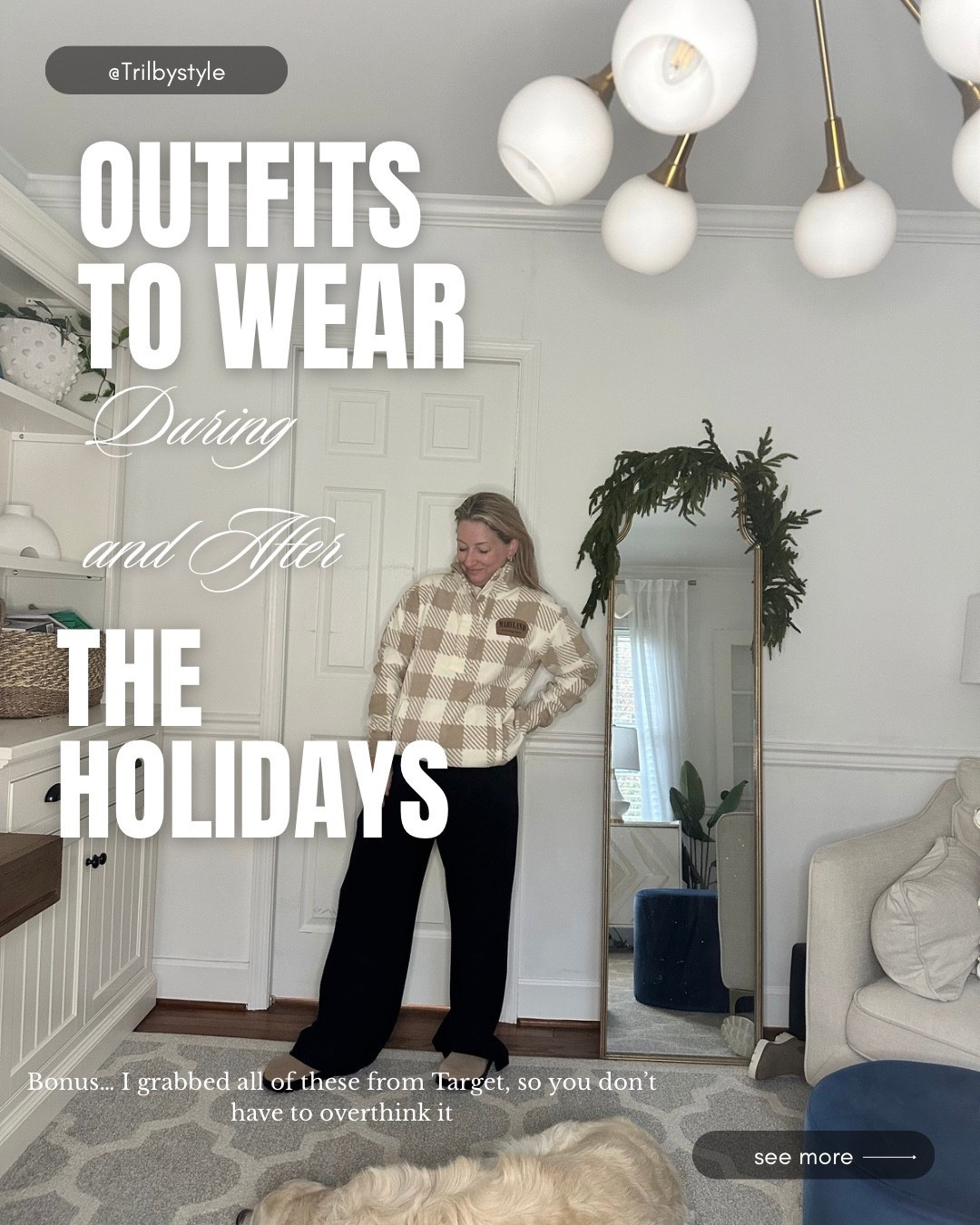 Outfits to Wear During and After the Holidays
Because getting dressed feels impossible…
but life (and errands) don’t stop.

This buffalo check is in support of my kids college. And let’s add another black pant to our rotation !

#LTKgrwm #LTKmomlife #LTKootd