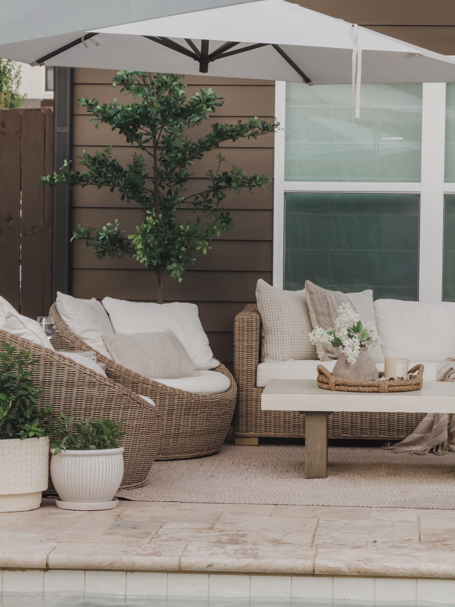 One thing about me — I’m always going to choose pieces that can handle real life.
These are a few outdoor favorites that have held up incredibly well for us. The braided rugs are easy to clean, the umbrellas are a must for our full-sun backyard, and these chairs are still one of my favorite outdoor purchases. They’re heavy, comfortable, and have survived plenty of windy days around here.
When it comes to outdoor spaces, I’d rather invest in pieces that will last than replace them year after year.

#AD #wishyouwerehere #outdoor #Wayfair #wayfairpartner @wayfair

#LTKSeasonal #LTKHome #LTKSaleAlert