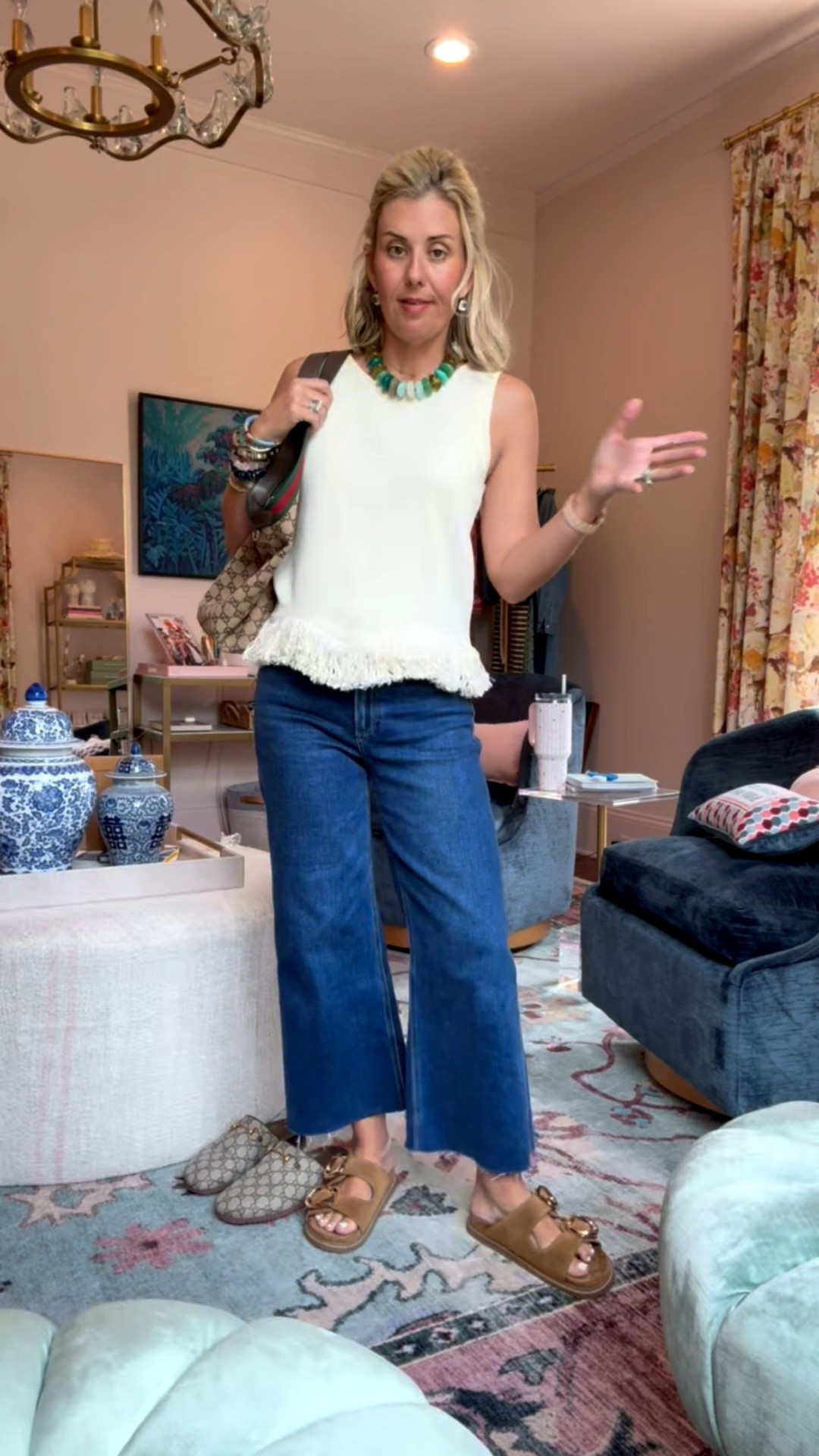 OOTD…adorable top and my new jeans I’m loving!! 
Top - 
Jeans - 26P
Sandals - 8

#LTKdayinmylife #LTKootd #LTKmomlife