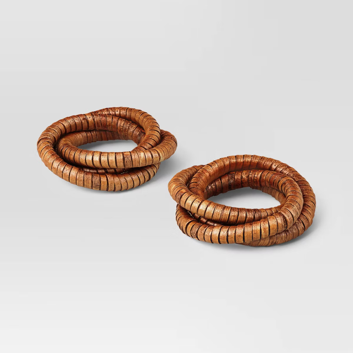 2pk Napkin Ring Dark Walnut - Threshold™ | Target