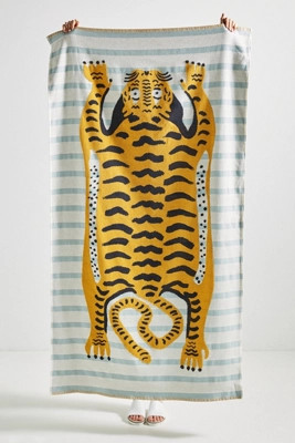 Tiger Cotton Beach Towel | Anthropologie (US)
