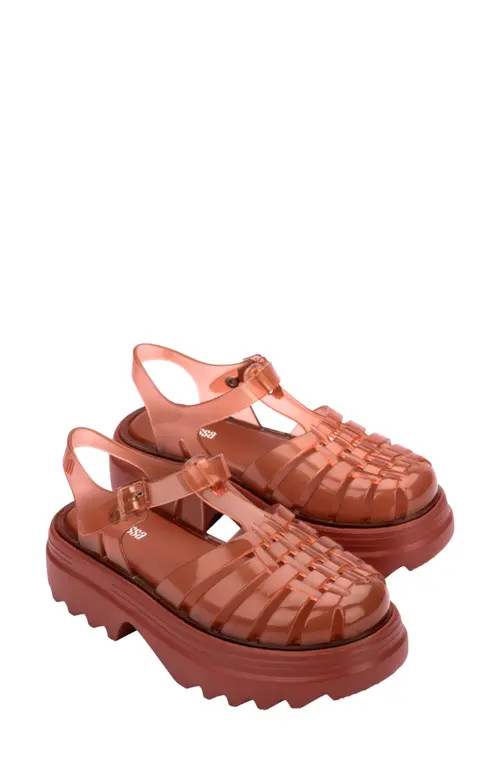 Melissa Possession Platform II Sandal in Transparent Brown at Nordstrom, Size 7 M | Nordstrom
