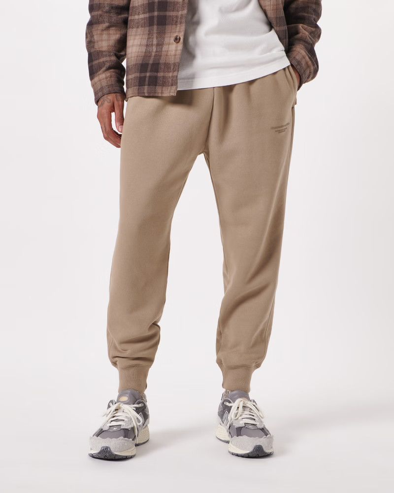 Men's Small-Scale Logo Joggers | Men's 30% Off Select Styles | Abercrombie.com | Abercrombie & Fitch (US)
