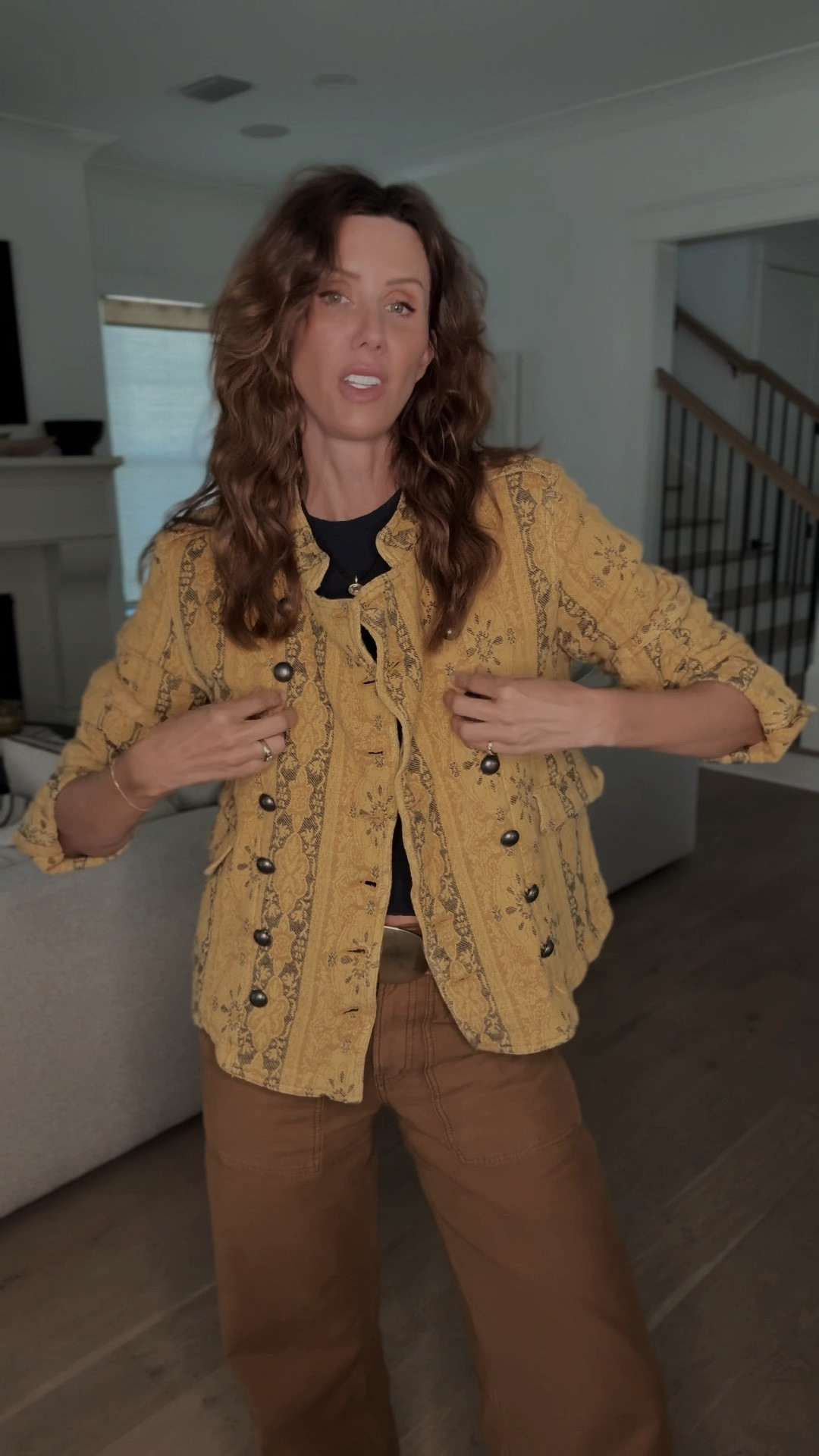 early fall ootd // cognac + mustard + navy

#LTKgrwm #LTKSeasonal #LTKOver40