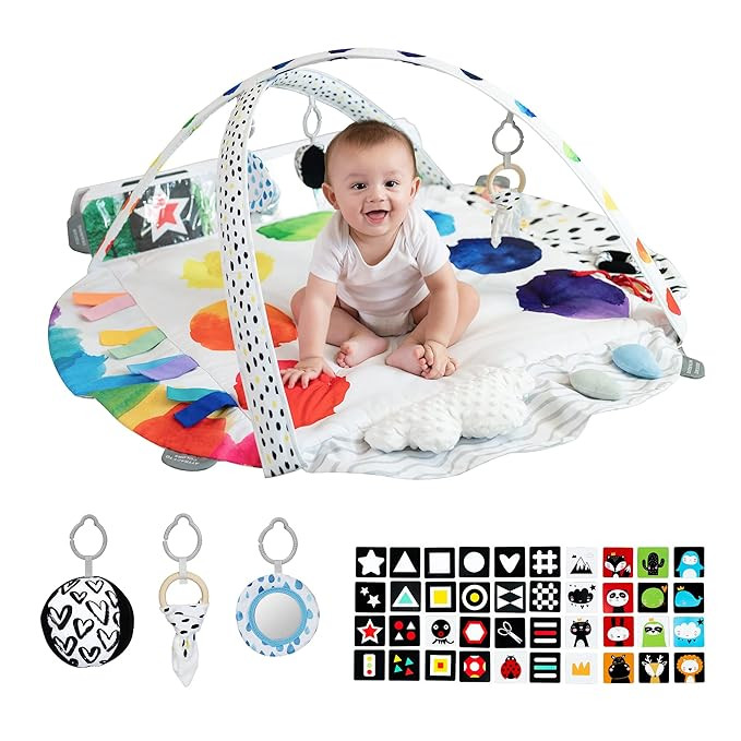 LADIDA Stage-Based Baby Play Gym - 4 Zone Sensory & Motor Skills Development Activity Gym - Large... | Amazon (US)