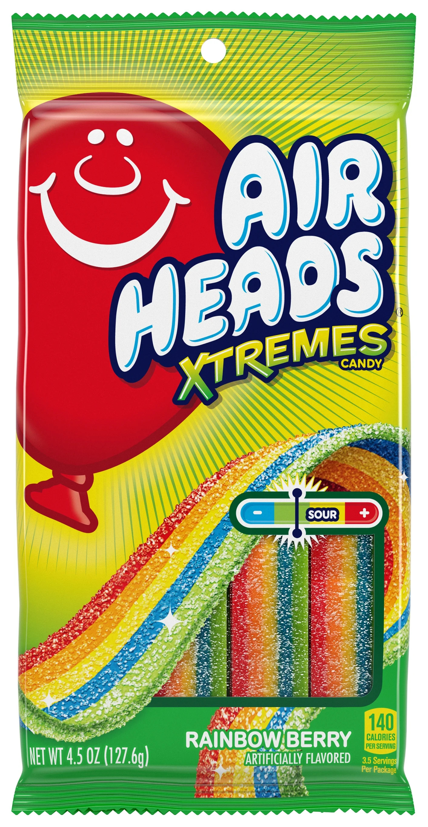 Airheads Xtremes Belts Candy, Rainbow Berry, 4.5 oz Bag | Walmart (US)