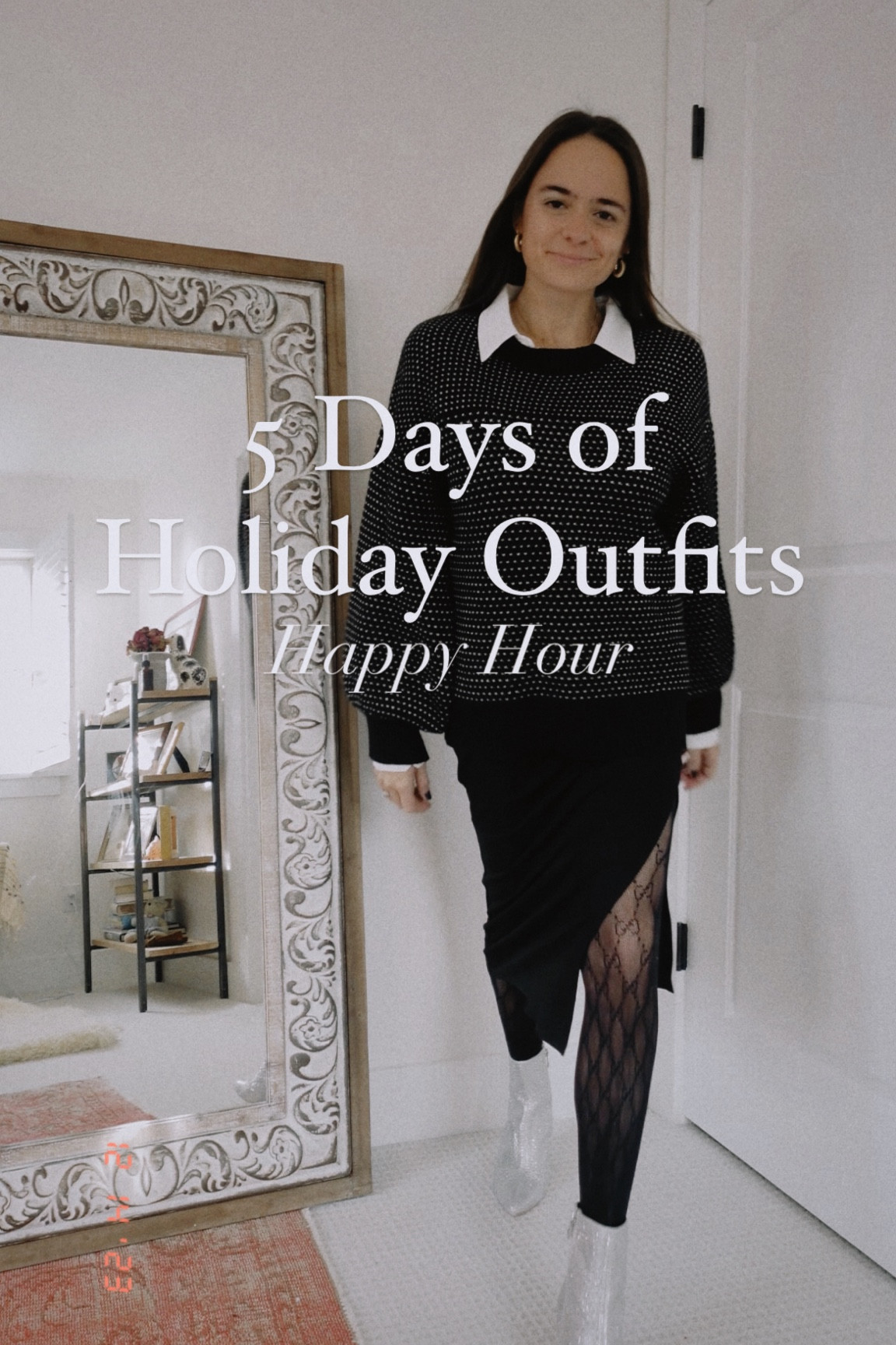 Holiday happy hour outfit. NYE outfit. Holiday party outfit. Holiday style. Style inspo. Real mom style, easy outfit. Rhinestone boots. Silver booties. New years eye outfit idea  

#LTKworkwear #LTKHoliday #LTKparties