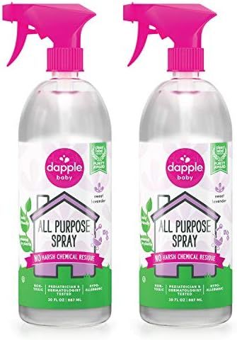 Dapple Baby All Purpose Cleaning Spray, Plant-Based, Hypoallergenic, 1 Pump Included, Lavender, 3... | Amazon (US)