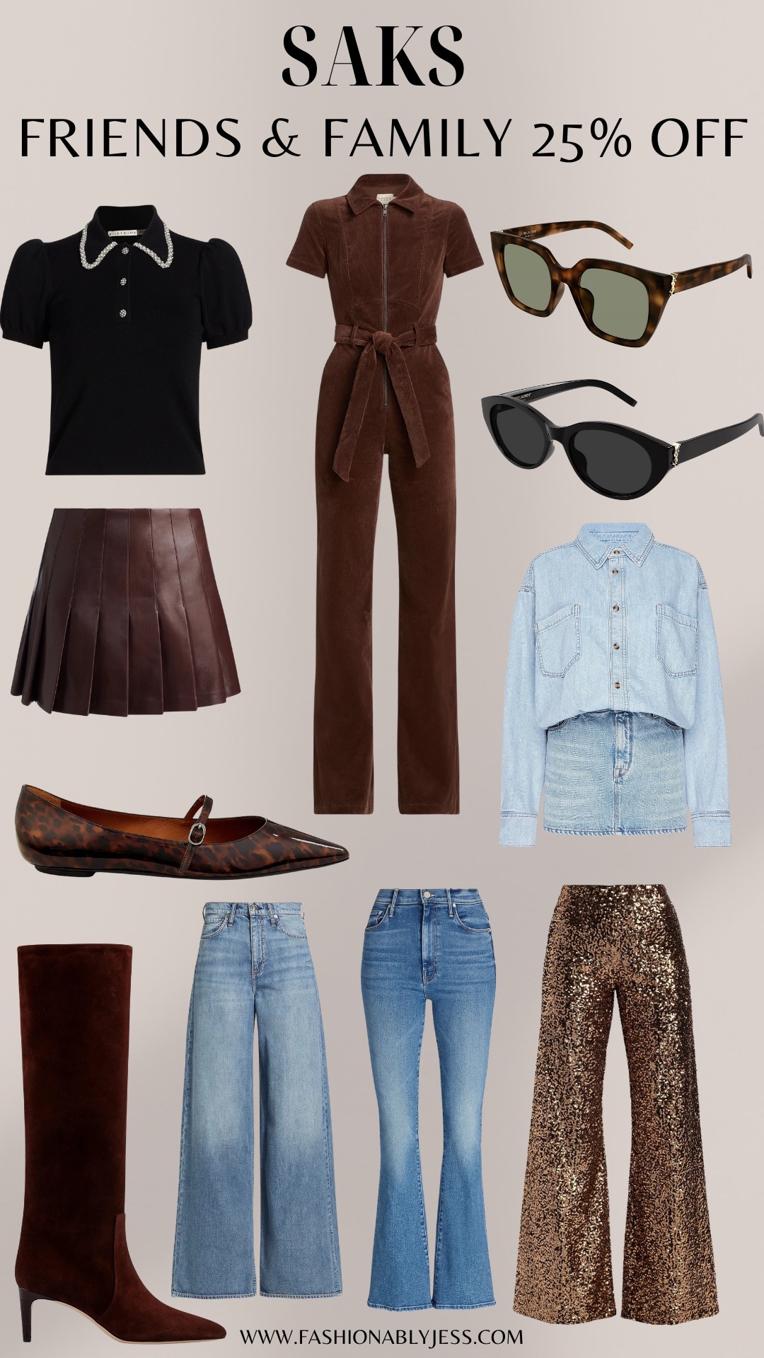 11/15/25 SAKS 25% off fall finds!!😍 

sweater dress 
holiday party outfit
Holiday dress
Thanksgiving outfit
Amazon fashion
Target outfit 
Gifts 
90s outfit 
Quiet luxury 
Oversized Blazer
Chunky earring
capsule wardrobe
basics
workwear
curvy outfits 
Airport outfit
Travel outfit
neutral outfits
minimal style
cozy loungewear
wedding guest dress
occasion dresses
little black dress
wide leg trousers
Tall Boots
Over the knee boots
Booties
Western boots 
Gift guide 
Gift idea 
Dark denim 
#LTKHalloween
#LTKGiftGuide
#LTKHoliday
#LTKSeasonal
#LTKActive
#LTKU
#LTKOver40
#LTKHome
#LTKSaleAlert
#LTKMidsize
#LTKParties
#LTKFindsUnder50
#LTKFindsUnder100
#LTKStyleTip
#LTKBeauty
#LTKWorkwear
#LTKTravel
#LTKShoeCrush
#LTKItBag
#LTKBaby
#LTKBump
#LTKKids
#LTKFamily
#LTKwedding 

#LTKStyleTip #LTKFindsUnder100 #LTKOver40