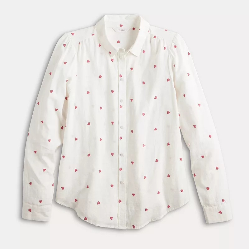 Women's LC Lauren Conrad Button Front Shirt | Kohl's