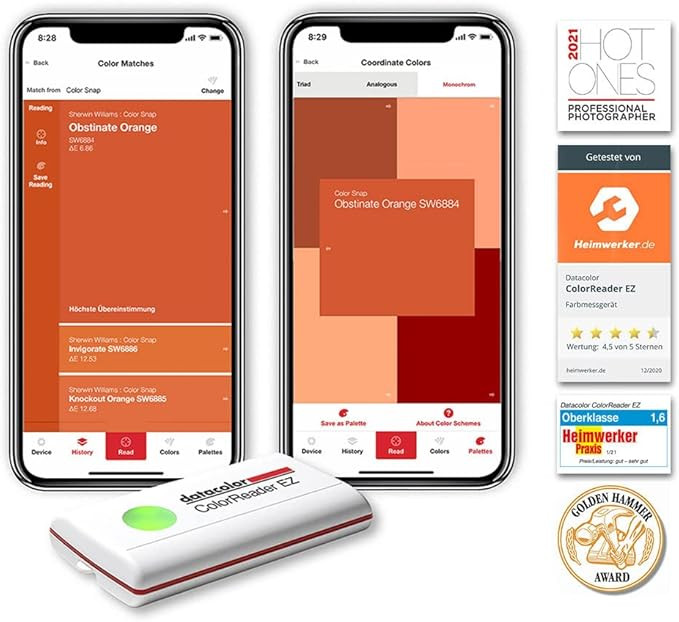Datacolor ColorReader EZ – Scan Any Color to Match and Coordinate Paint and Digital Color Value... | Amazon (US)